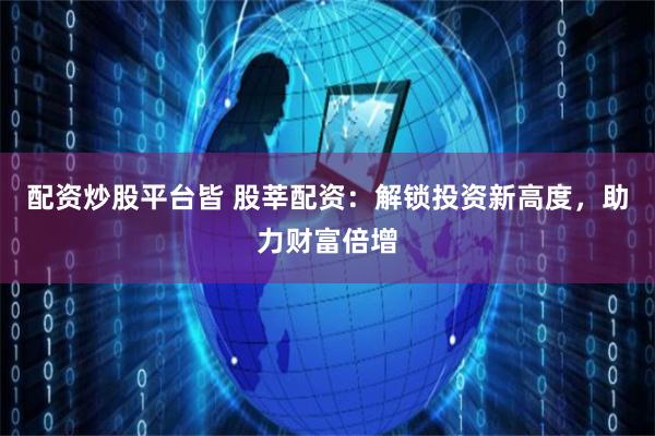 配资炒股平台皆 股莘配资：解锁投资新高度，助力财富倍增
